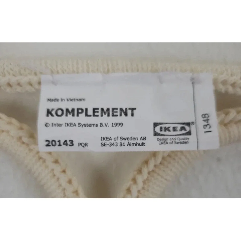 IKEA Komplement Tie‎ Scarf Hanger 28 Belt Organizer Rack Holder Cream Macrame